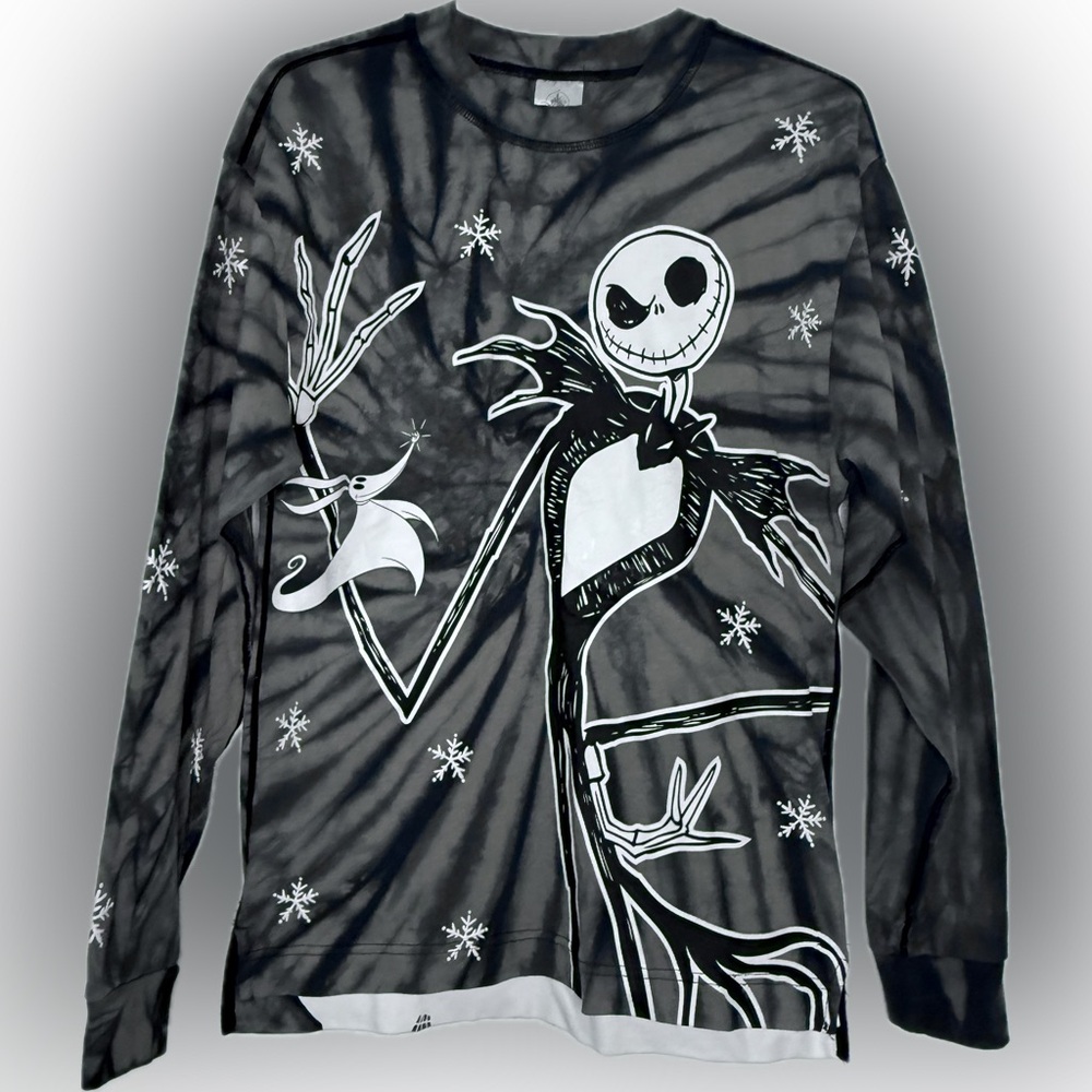 Disney Parks Jack The Nightmare Before Christmas Long Sleeve Shirt Adult Size XS